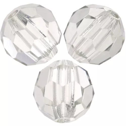 Perline sfaccettate rotonde Preciosa -Round Bead 5 mm - Crystal Lagoon x15