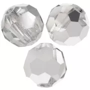 Perline sfaccettate rotonde Preciosa -Round Bead 5 mm - Crystal Labrador Half x15