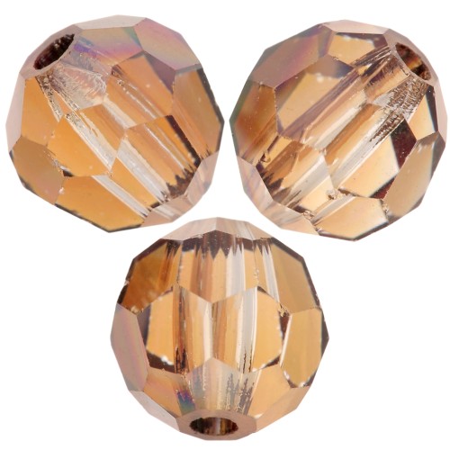 Perline sfaccettate rotonde Preciosa -Round Bead 5 mm - Crystal Venus x15