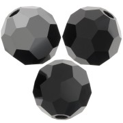 Perline sfaccettate rotonde Preciosa -Round Bead 5 mm - Jet Hematite Half x15|raw }}