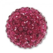 Mezza sfera plastilina strass Coreanomm. 20 Fuchsia x1
