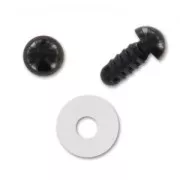 Occhi con sigurità in plastico 8 mm Bruno x10