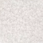 Rocaille Miyuki Duracoat 15/0 528 - White Pearl Ceylon paquet de 100g