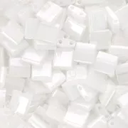 Perline Miyuki Tila 5x5x1,9 mm TL-0420 - Perla bianca di Ceylon x100 g