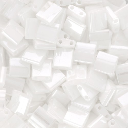 Perline Miyuki Tila 5x5x1,9 mm TL-0420 - Perla bianca di Ceylon x100 g