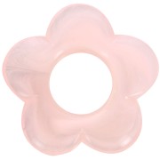 Pendente fiore in resina traslucida da 21 mm - Rosa chiaro marmorizzato x1|raw }}