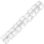 Perline tonde sfaccettate 6x3 mm - Cristallo x25|raw }}