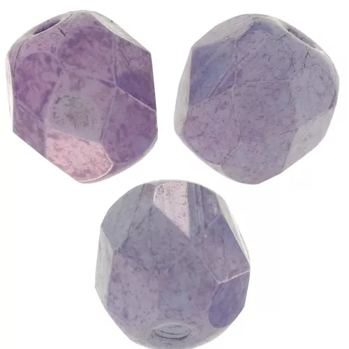Sfaccettate mm. 6 Opaque Luster Amethyst x25