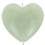 Perlina cuore in resina traslucida 26x27 mm - Lichene marmorizzato x1|raw }}