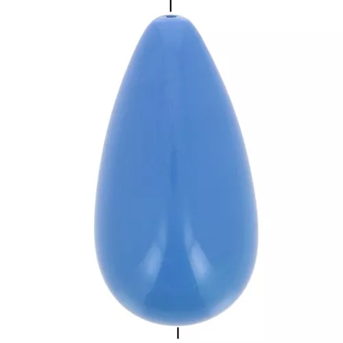 Perla in resina 26x14 mm - Blu x1