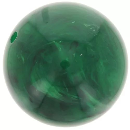 Perle di resina opaca 20 mm - Verde scuro marmorizzato x1