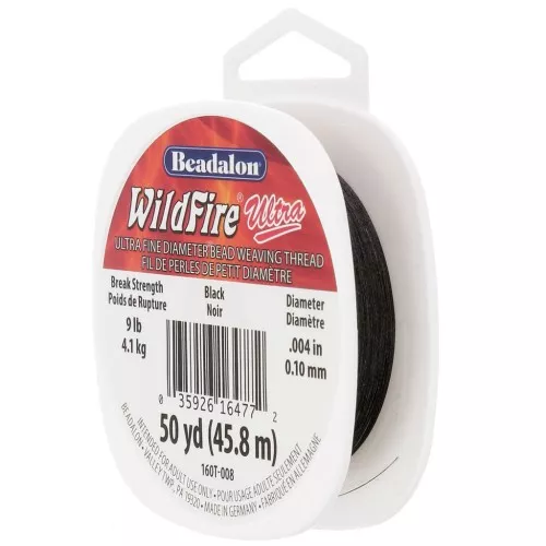 Filo WildFire Ultra 0,10 mm nylon intrecciato - Nero x45,8 m