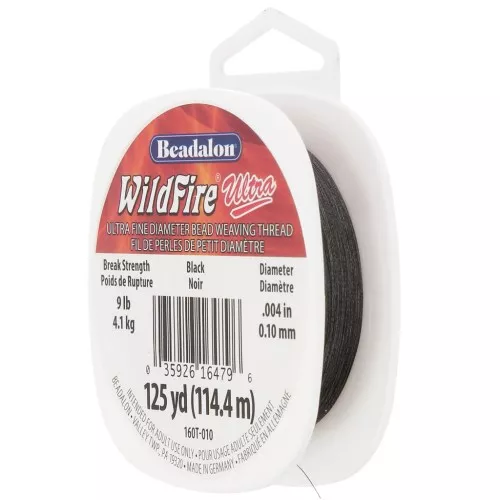 Filo WildFire Ultra 0,10 mm nylon intrecciato - Nero x114,4 m