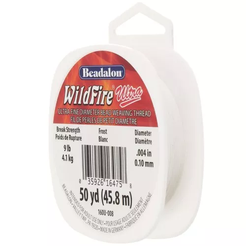 Filo WildFire Ultra 0,10 mm nylon intrecciato - Bianco x45,8 m