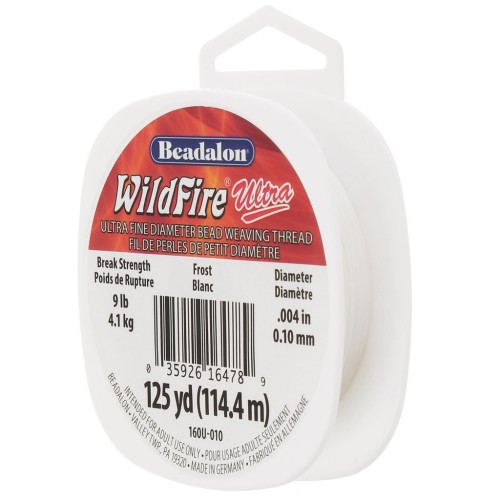 Filo WildFire Ultra 0,10 mm nylon intrecciato - Bianco x114,4 m