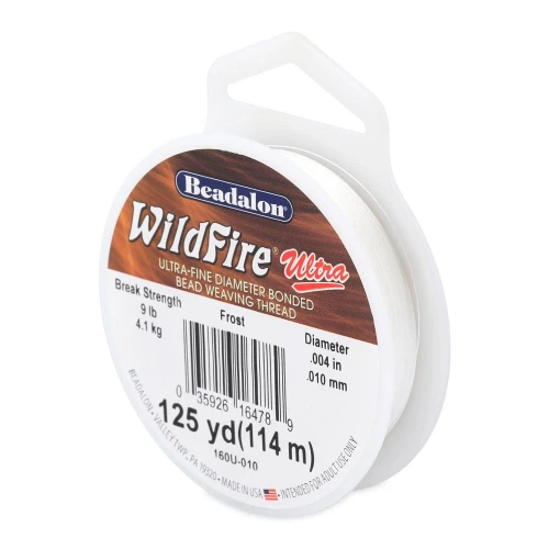 Filo WildFire Ultra 0,10 mm nylon intrecciato - Bianco x114,4 m