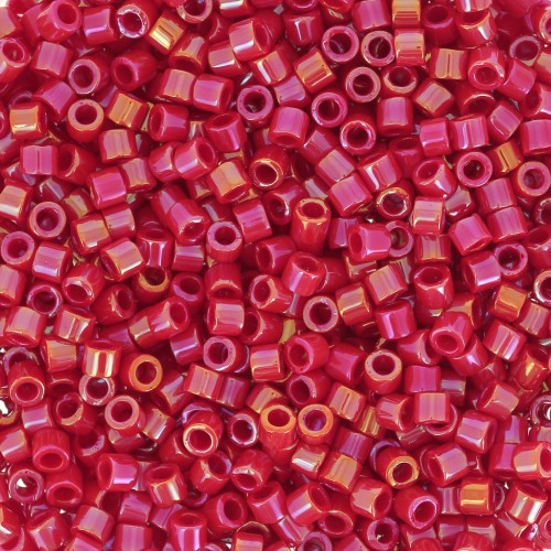 Miyuki Delica 10/0 DBM0214 - Opaque Red Luster x8g