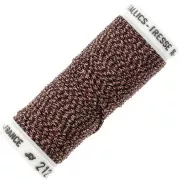 Filo da ricamo metallico intrecciato 16 Au silkworm per ricamo Copper Brown 2122 x10m