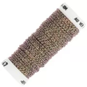 Filo da ricamo metallico intrecciato 16 Silkworm per ricamo oro iridescente (447) x10m