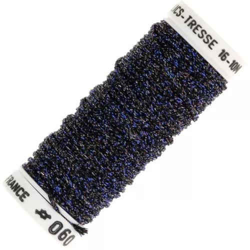 Filo da ricamo metallico intrecciato 16 Silkworm - ricamo - blu notte marrone 060 x10m