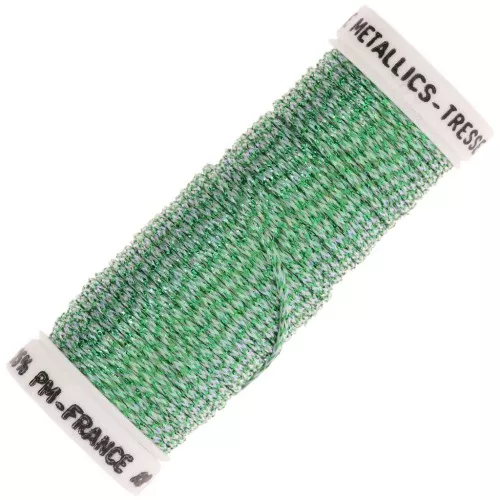 Filo da ricamo metallico intrecciato 16 Silkworm - Verde iridescente (836) x10m
