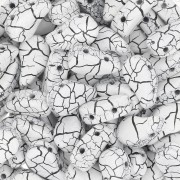 Perline in vetro 2 fori Paisley Duo 9x5.5 mm - Ionic White - Jet x10g