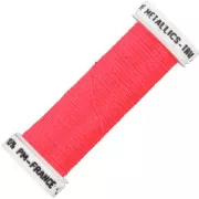 Filo da ricamo metallizzato 4 -Au ver à soie Rosa corallo fluorescente (466F) x10m