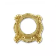 Castone PureCrystal 1028/1088/1122 tondo mm. 6 dorato x1