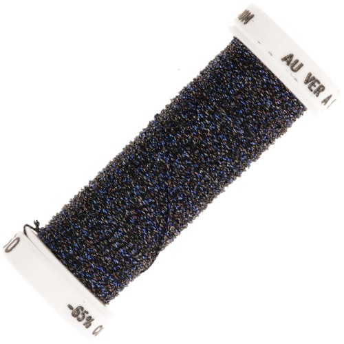 Filo da ricamo metallico 4 Au ver à soie- Midnight Blue Brown (060) x10m