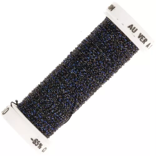 Filo da ricamo metallico 4 Au ver à soie- Midnight Blue Brown (060) x10m
