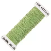 Filo da ricamo metallico 4 Au ver à soie Verde chiaro iridescente (3625) x10m