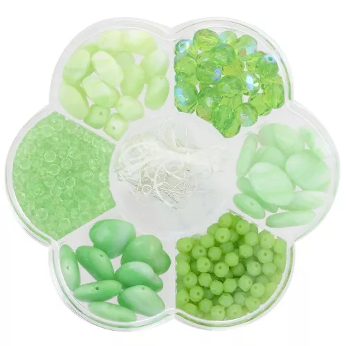 Set di Perla con fioriera e accessori - Verde chiaro x1