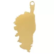 Ciondolo Corse 20x9 mm - Acciaio inossidabile 304 Gold x1