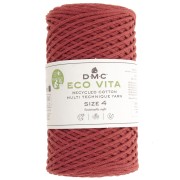 Rocchetto di cordoncino in cotone riciclato DMC 3 mm - Eco Vita 4 - Ruggine x 200m