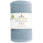 Rocchetto di cordoncino in cotone riciclato DMC 3 mm - Eco Vita 4 - Grigio blu x 200m