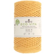 Rocchetto di cordoncino in cotone riciclato DMC 3 mm - Eco Vita 4 - Zafferano x 200m|raw }}