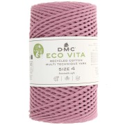 Rocchetto di cordoncino in cotone riciclato DMC 3 mm - Eco Vita 4 - Rosa antico x 200 m