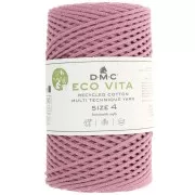 Rocchetto di cordoncino in cotone riciclato DMC 3 mm - Eco Vita 4 - Rosa antico x 200 m