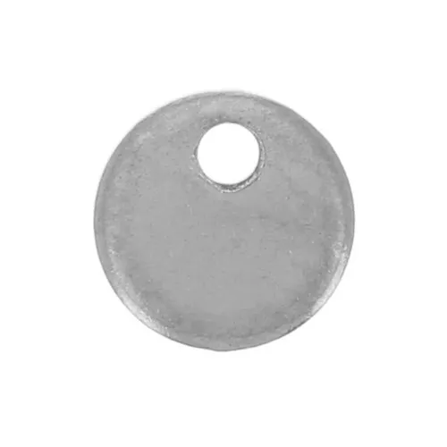 Ciondoli a medaglia da incidere 8 mm - Acciaio inox 304L x4
