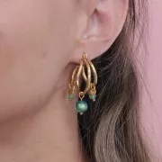 Ciondoli a medaglia da incidere 4 mm - Acciaio inossidabile 304L dorato x10