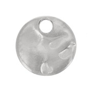 Ciondoli rotondi martellati 6 mm - Acciaio inossidabile 304L x10