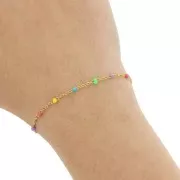 Catena A Rullo Acciaio Inox 3m - 4,5mm Con 15 Connettori, Argento