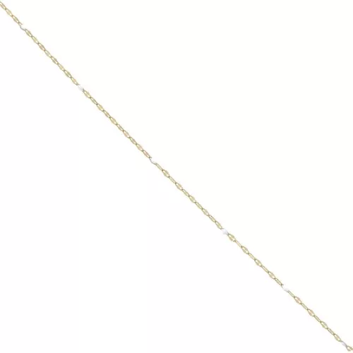 Catena e resina epossidica 1,5 mm - Acciaio inossidabile 304 dorato- Bianco x1m