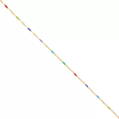 Catena e resina epossidica 2 mm in acciaio inox 304 dorato- Multicolore x1m