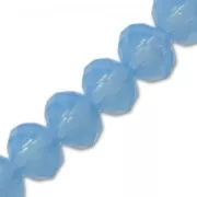 Tonde schiacciate sfaccettate mm. 6x4 Bleu Opal x40cm