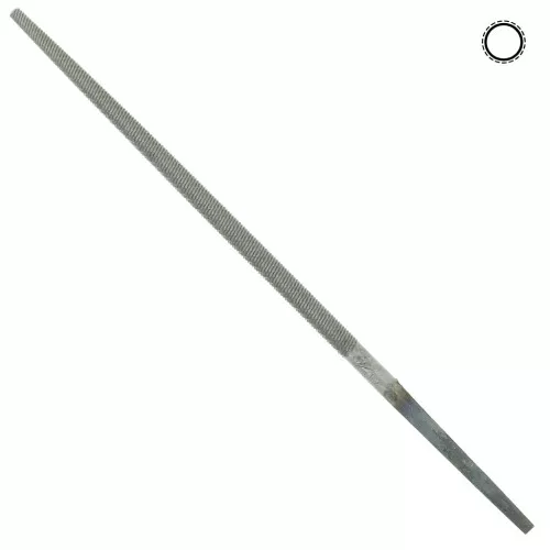 Lima rotonda 140x4 mm - grana media - utensili per gioielleria x1