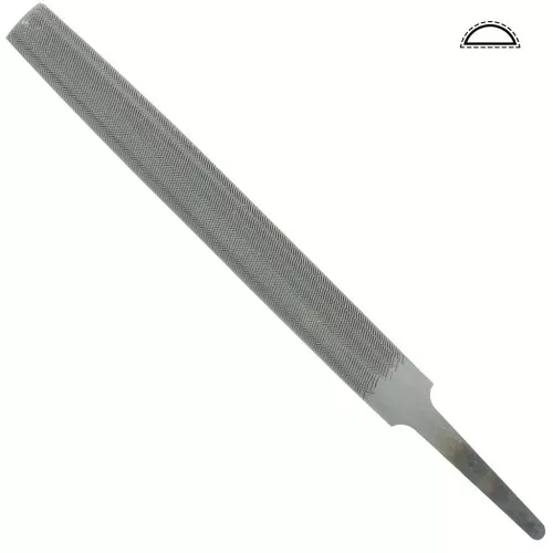 Lima mezzotonda 140x11 mm - grana media - utensili per gioielleria x1