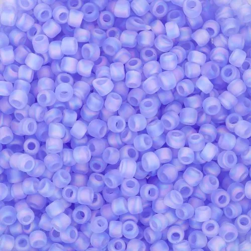 Rocaille Toho 11/0 TO11R168F - Transparent Light Sapphire Rainbow Frosted x8g