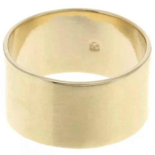 Anello largo 10 mm - Misura 51 - placcato oro 3 micron x1