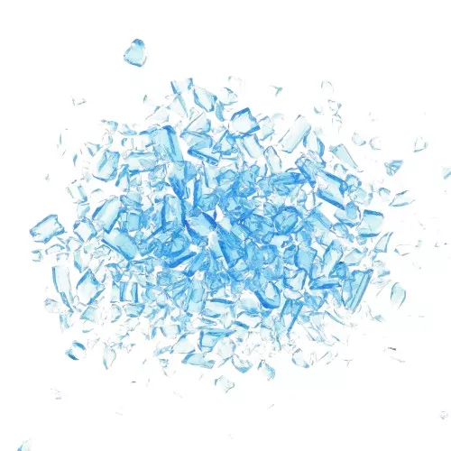 Pezzi di perle di vetro -per resina - Blu x20g